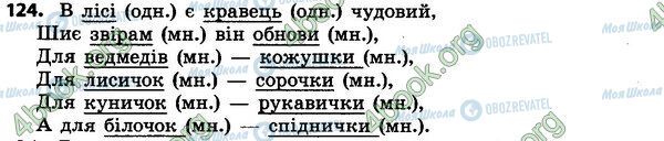 ГДЗ Укр мова 4 класс страница 124
